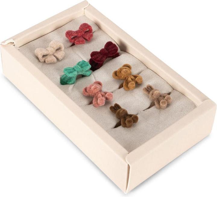 Immagine prodotto Konges Slojd 8Pack Bonnie FingerringeSet (10% di ferro, 30% di zinco, 60% terylene)