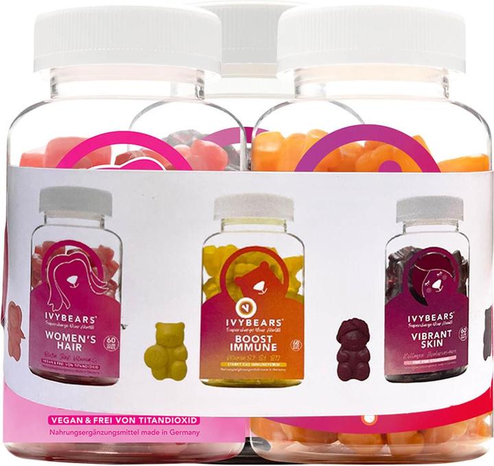 Actual product image IVYBears 3 month pack for women (3 Piece, Gummies, 450 g)