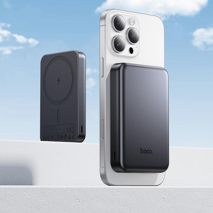 Produktbild Hoco - J160 19.25W, 5000mAh, Powerbank dunkelgrau (5000 mAh, 19.25 W, 19.25 Wh)