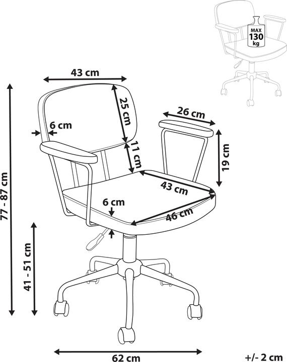 Produktbild Beliani Algerita (41 - 51 cm)