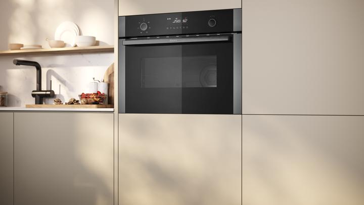 Produktbild Neff N 50, Einbau Mikrowelle mit Heissluft, 60 x 45 cm, Graphite-Grey, C1AMG84G1