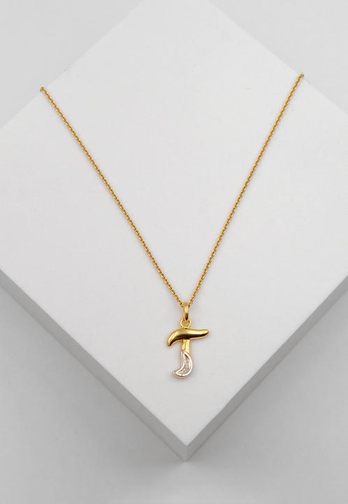 Image du produit Muau Lettre (750, Or blanc, Or jaune 18 carats)