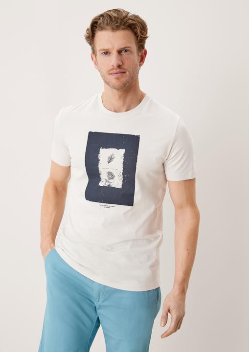 Produktbild s.Oliver T-Shirt Jerseyshirt mit Frontprint (S)