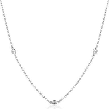 Produktbild JVD - Decent silver necklace with zircons SVLN0558XK5BI45
