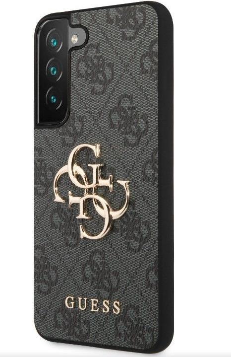 Produktbild Guess 4G Metal Logo Case für Samsung Galaxy S23 - grey (Samsung Galaxy S23)