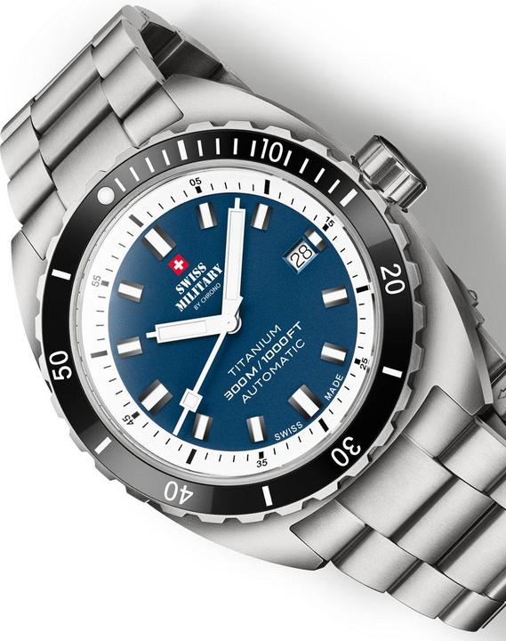 Produktbild Swiss Military SMA34100.03 Diver Titanium Automatik 42mm 30ATM (Taucheruhr, 42 mm)
