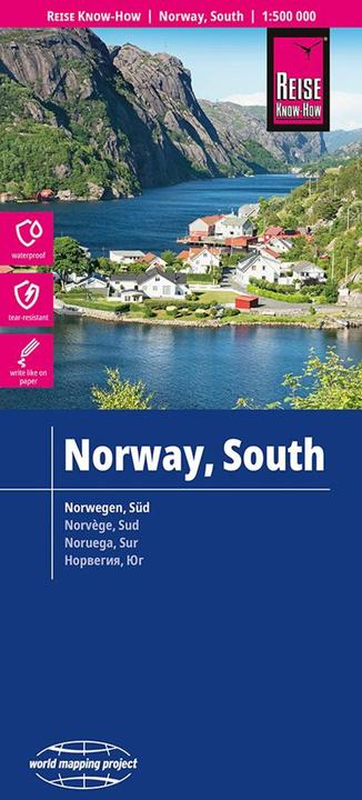 Produktbild Landkarte Norwegen, Süd / Norway, South (1:500.000)