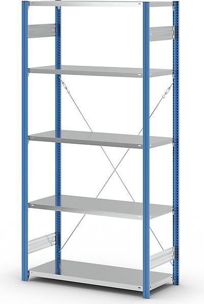 Actual product image eurokraft pro Shelf plug-in rack, blue / galvanized