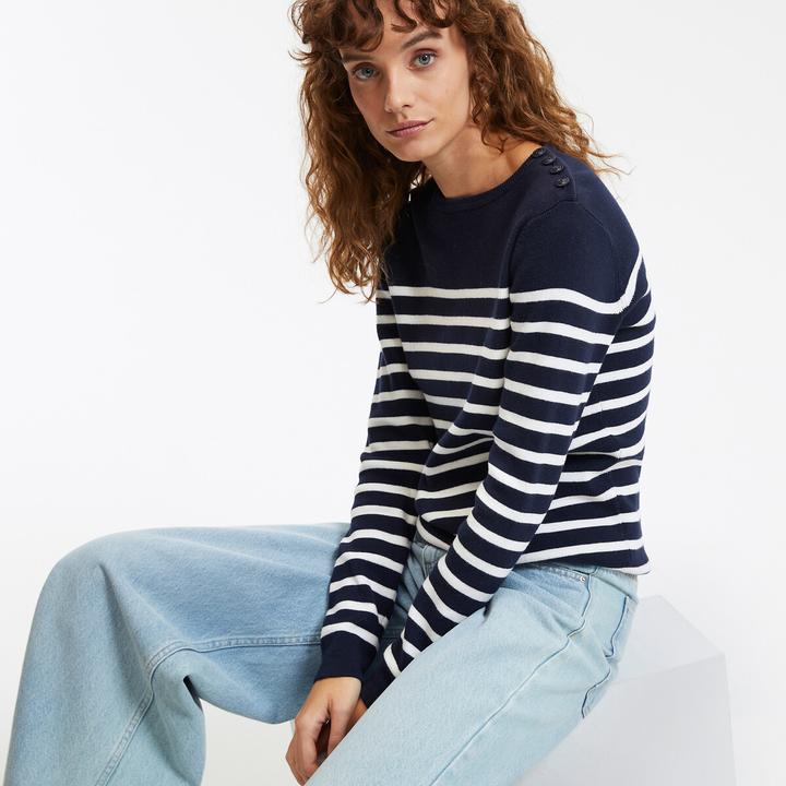 Produktbild La Redoute Collections Gestreifter Pullover (XS)