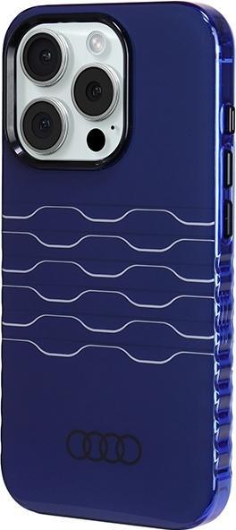 Produktbild Audi IML MagSafe Case iPhone 15 Pro 6.1" niebieski/navy blue hardcase AU-IMLMIP15P-A6/D3-BE (Apple iPhone 15 Pro)
