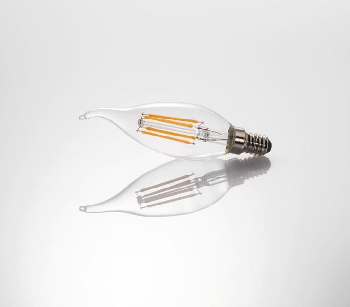 Image du produit Xavax Filament LED, E14, 470lm remplace 40W, Bougie coup de vent, Clair, Blanc chaud (E14, 30 W, 470 lm, 1 x, E)