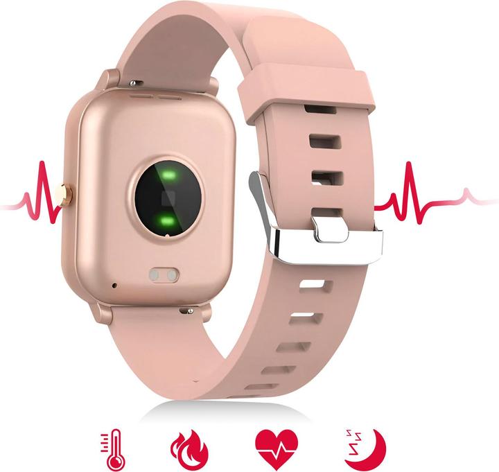 Actual product image Maxlife smartwatch MXSW-110 powder pink