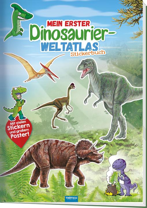 Immagine prodotto Libro di adesivi Il mio primo atlante del mondo dei dinosauri