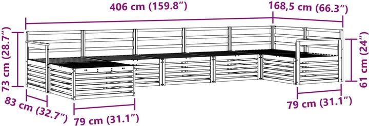 Produktbild vidaXL Outdoor-Sofa