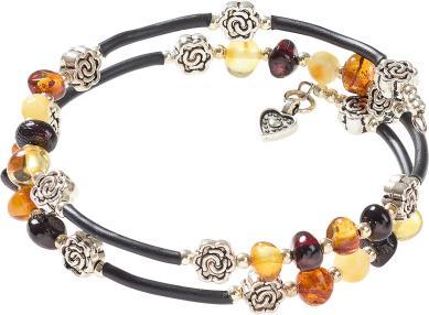 Immagine prodotto PranaHaus Bernstein-Wickelarmband Rosen