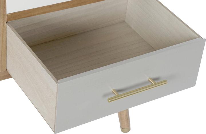 Image du produit DKD Home Decor TV furniture Grey Cream Metal Paolownia wood (90 x 34 x 66.5 cm)