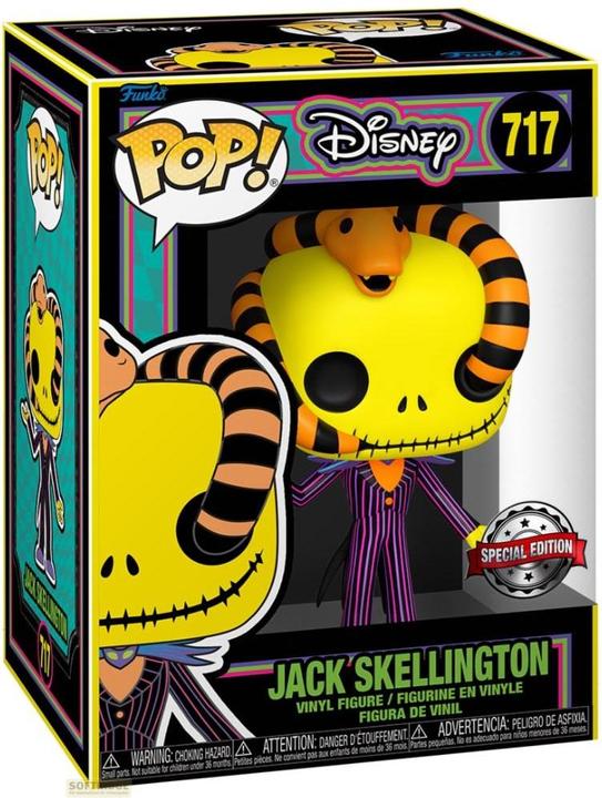 Image du produit Funko L'étrange Noël de Mr Jack POP! Disney Vinyl figurine Jack (snake) (BLKLT) 9 cm