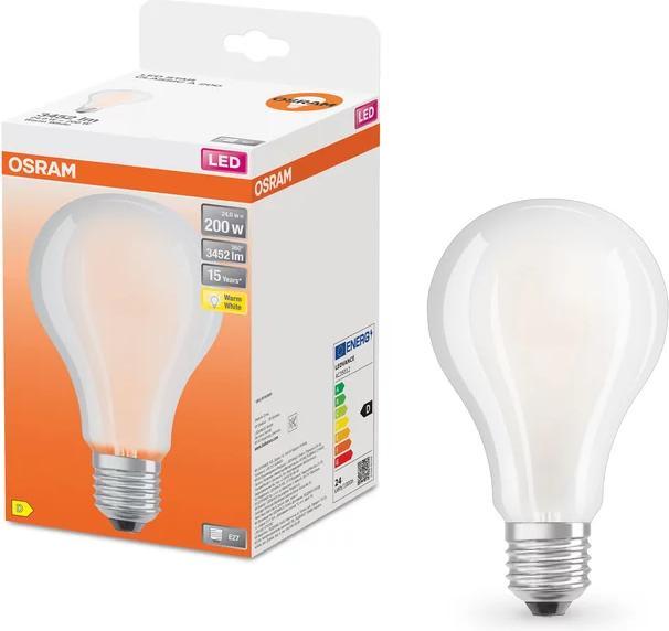 Productafbeelding Osram LED STAR RETROFIT mat CLA 200 24W/827 E27 2500LM BOX (E27, 24 W, 3452 lm, 1 x, D)