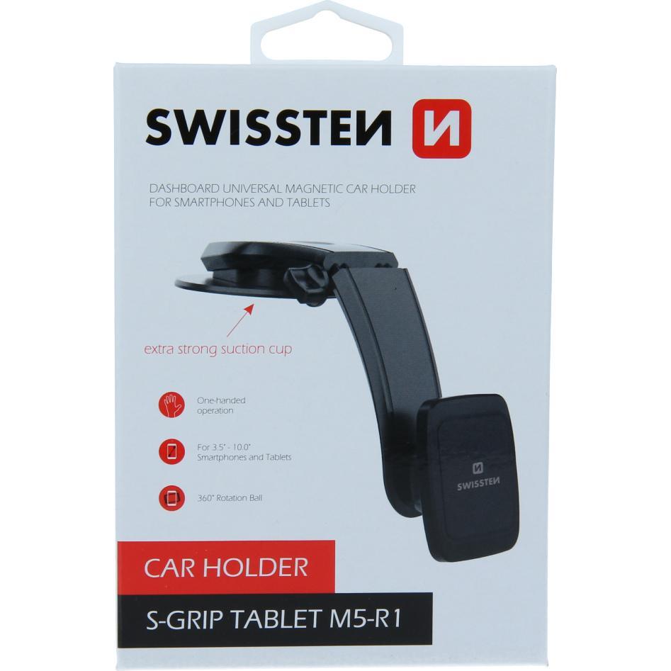 Thumbnail - Swissten Magnetische Autohalterung S-GRIP M5-R1, Smartphone Halterung, Schwarz