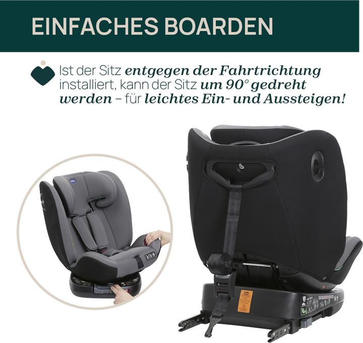 Actual product image Chicco UNICO EVO I-SIZE CLASSIC CAR SEAT 40 - 150 CM (Child seat, ECE R129/i-Size Standard)