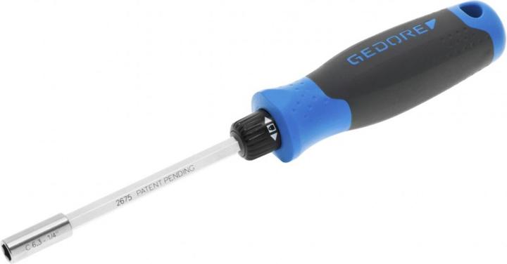 Produktbild Gedore 2675 Knarren-Schraubendreher SilentGEAR 1/4" (Innensechskant)