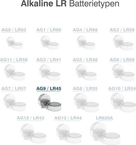 Immagine prodotto Camelion LR1154 Alcalino - 10 pile a bottone (10 pz., A76 / LR44 / AG13 / L1154 / LR1154 / 157, 158 mAh)