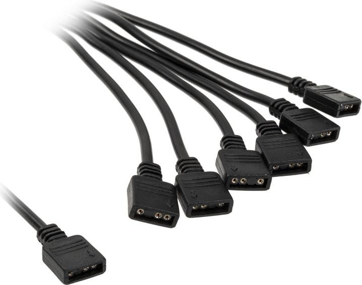 Actual product image EKWB EK-D-RGB 6-fold D-RGB splitter cable