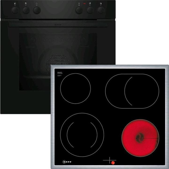 Actual product image Neff Built-in cooker set, E1DCA0AK3 + M16SRF0L0, built-in cooker, electric hob, EX1B0