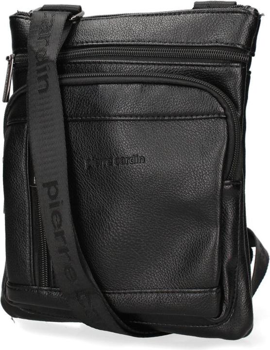 Immagine prodotto Pierre Cardin **Umhängetasche Herren - Modell Corvus - 100% Veganes Pu-Leder** - 19.0 X 23.0 X 4.0 Cm