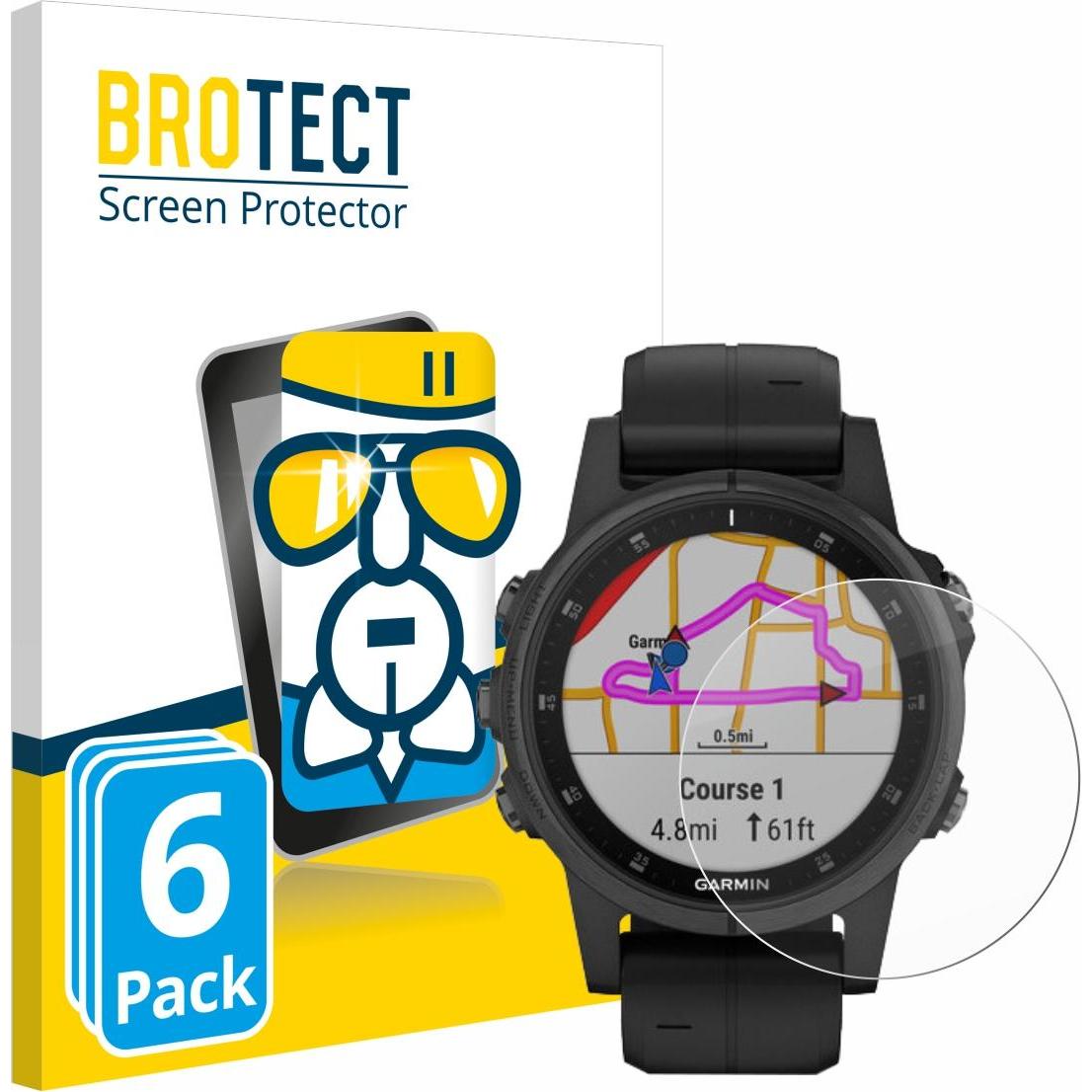 BROTECT AirGlass Panzerglasfolie, Smartwatch Schutzfolie, Transparent