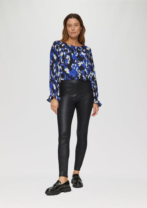 Actual product image S.Oliver Leggins Leggings in glänzender Optik mit verdecktem Reissverschluss (Frequency band 38 (2600 MHz))
