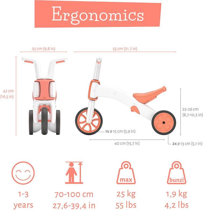 Produktbild Chillafish Bunzi Matte Edition Rutscher + Balance Bike 2in1