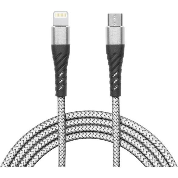 Delight kábel - iPhone Lightning - Type-C 2A, 1m, szürke (1 m), Cavo USB