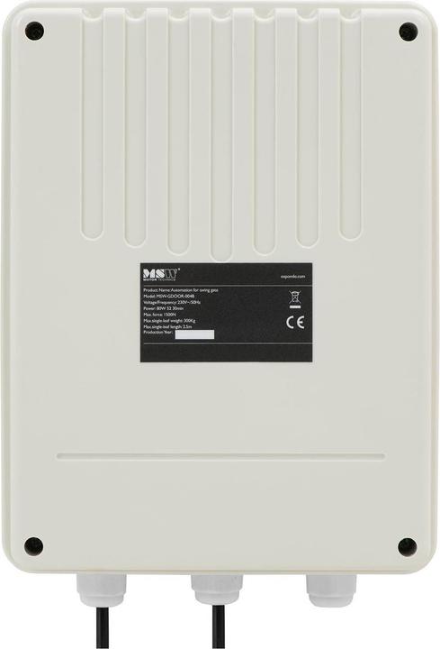 Produktbild MSW Torantrieb Flügeltor für 2 Tore bis zu je 300 kg / 2,5 m Länge Drehtorantrieb Torantrieb