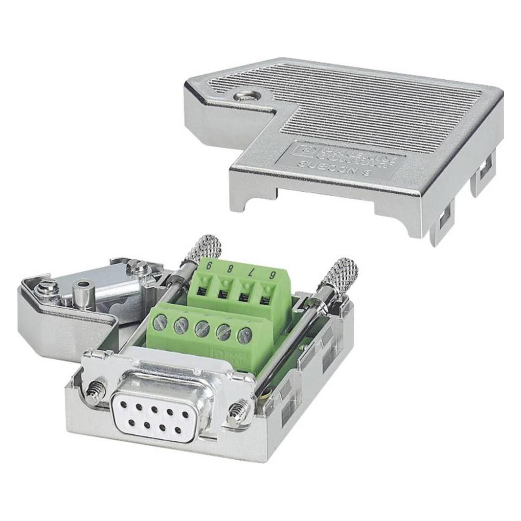 Phoenix Contact Interface D-Sub 15-pins bus SUBCON/SH, Kabels + Stekkers, Zilver