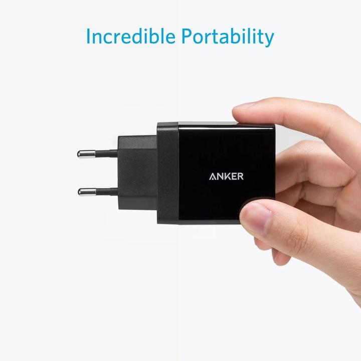 Produktbild Anker 24W 2-Port USB Charger Black (24 W)