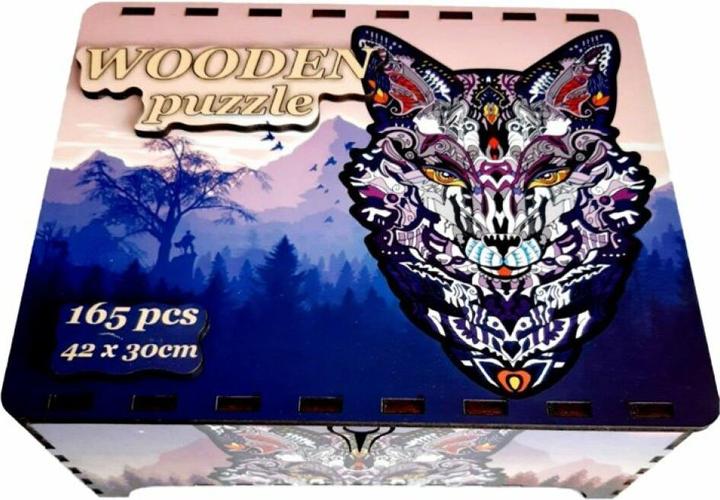 Actual product image Fa Lixen Wooden puzzle fox XL 165 pieces in gift box (165 pieces)