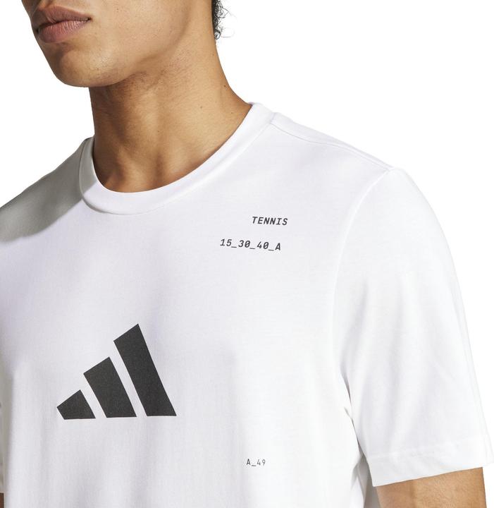 Actual product image adidas Tennis Graphic Tee White Man (XL)