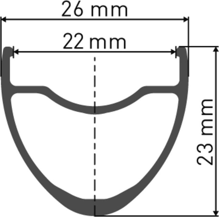 Actual product image DT Swiss CR 1600 Spline 23 (Front wheel, 28")