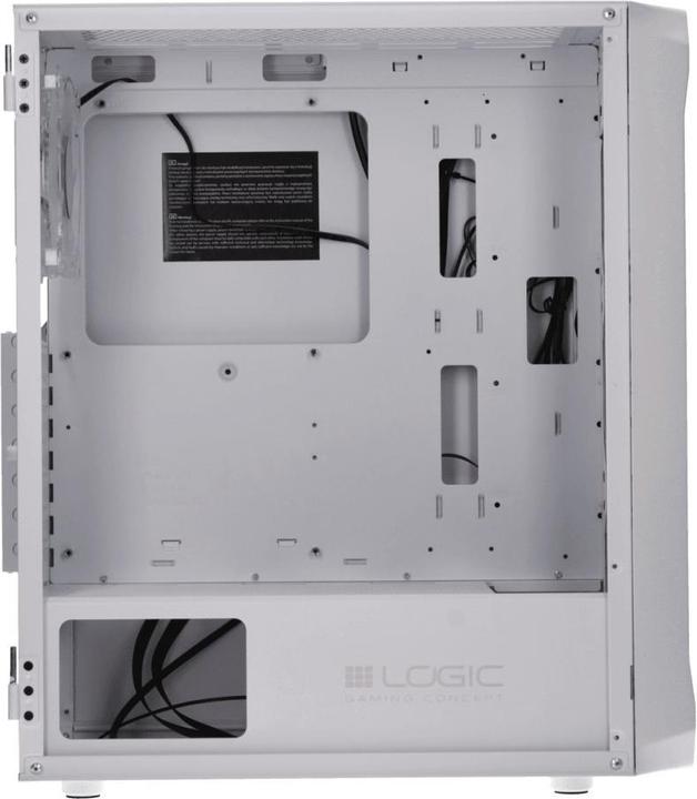 Actual product image Logic PORTOS ARGB MINIDI USB 3.0 Case White (ATX, mATX)