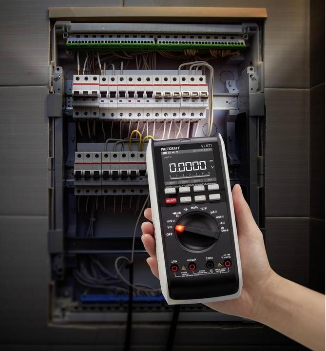 Actual product image Voltcraft VC871 Hand-held multimeter digital CAT III 1000 V, CAT IV 600 V display ( (CAT III 1000V, CAT IV 600V)