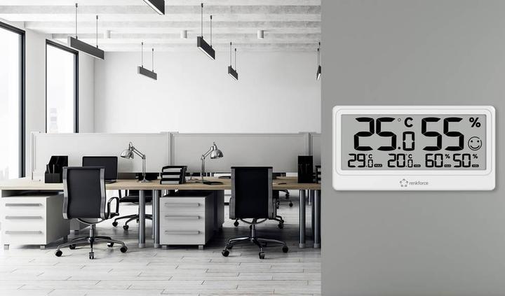 Produktbild Renkforce RF-6416470 Thermo-/Hygrometer Weiss