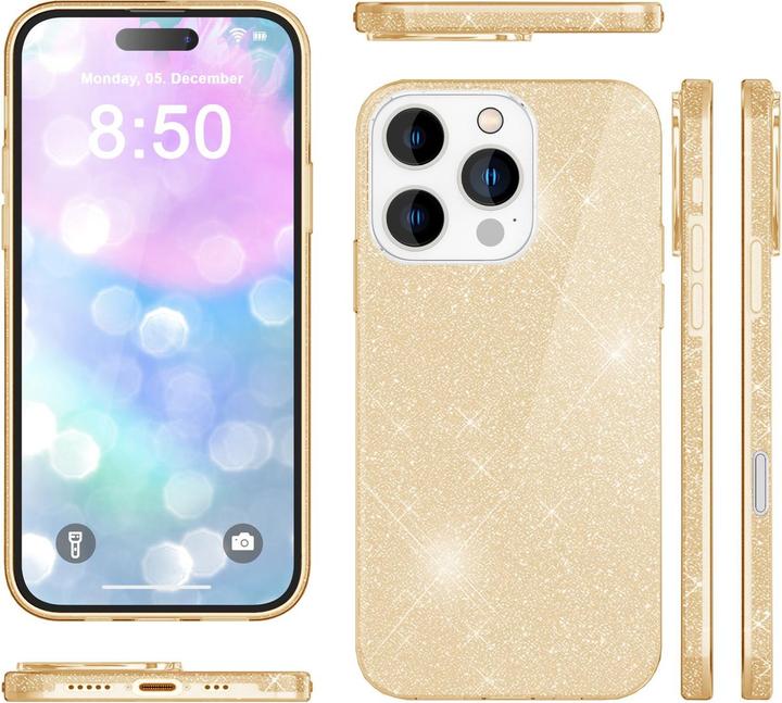 Produktbild Nalia Glitzer Hybrid Hülle (Apple iPhone 16 Pro)