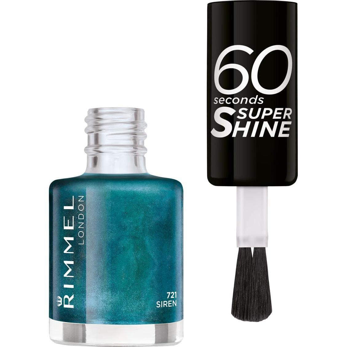 Thumbnail - Rimmel London, Nagellack, 60 Seconds Super Shine (721, Farblack)
