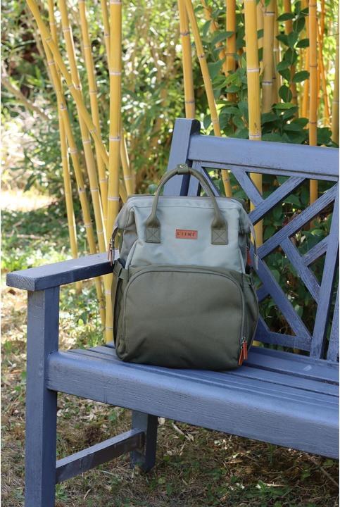 Actual product image Liini Changing rucksack olive rPET