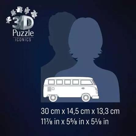 Actual product image Ravensburger 3D Puzzle 162 Teile - Iconics: Volkswagen T1 (162 pieces)