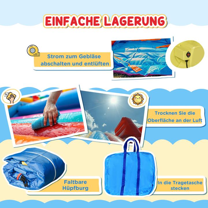 Image du produit Homcom Hüpfburg Oxford Mehrfarbig