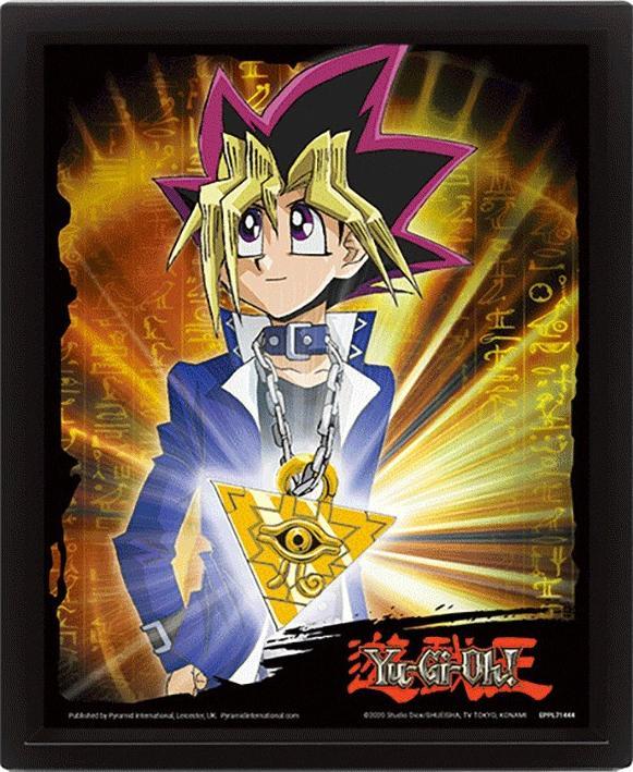 Actual product image Fanattik Yugi Muto / Yami Yugi with Millennium Puzzle - 3D Frame Picture 26 x 20 cm - Yu-Gi-OH!
