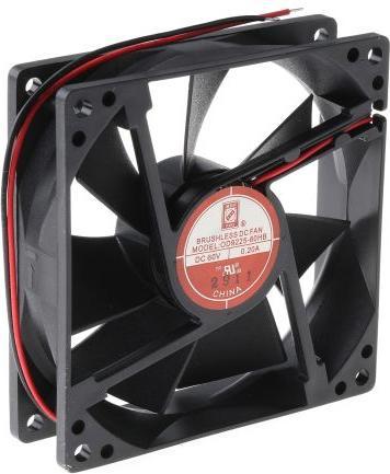 Produktbild RS PRO DC ball bearing fan, 92mm 117cu.m/h 60V (92 mm)