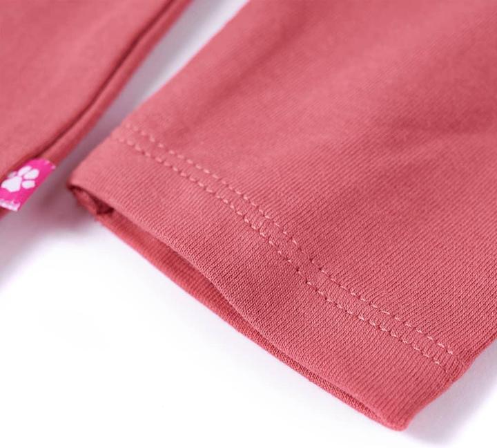 Produktbild vidaXL Kinder-Langarmshirt Altrosa 104,Material: 95 % Baumwolle. 5 (104)